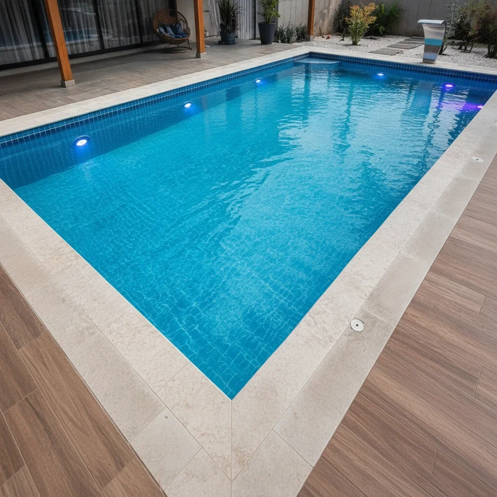 iluminação para piscina