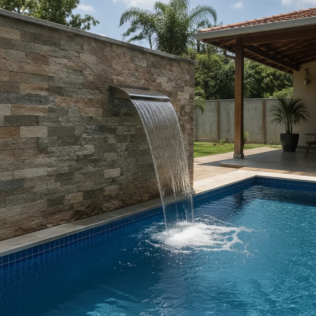 cascata para piscina