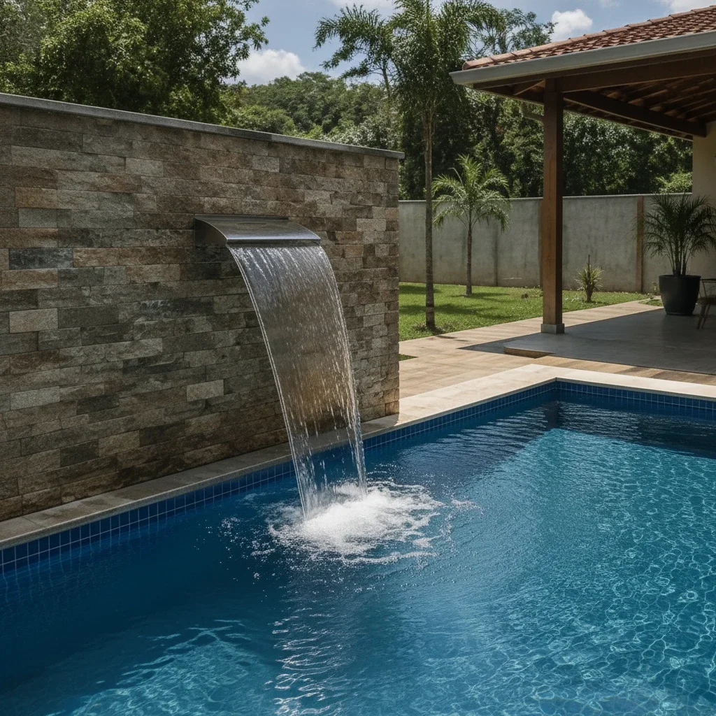 cascata para piscina