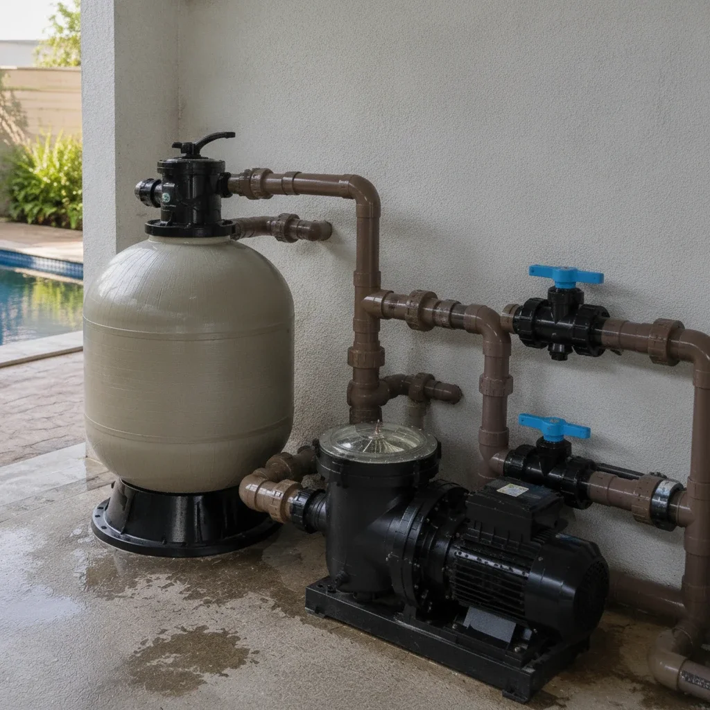 sistema de filtragem para piscinas
