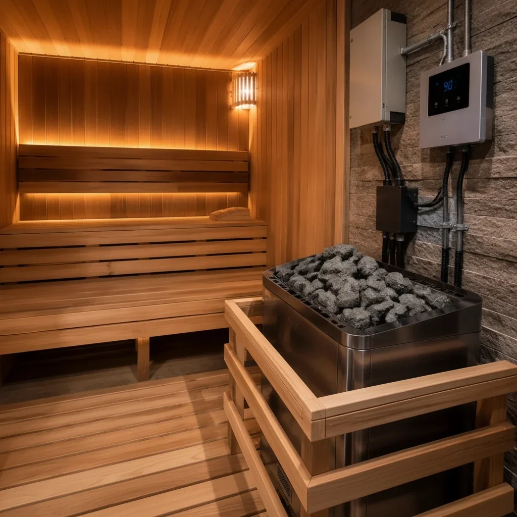 instalação de sauna a gas