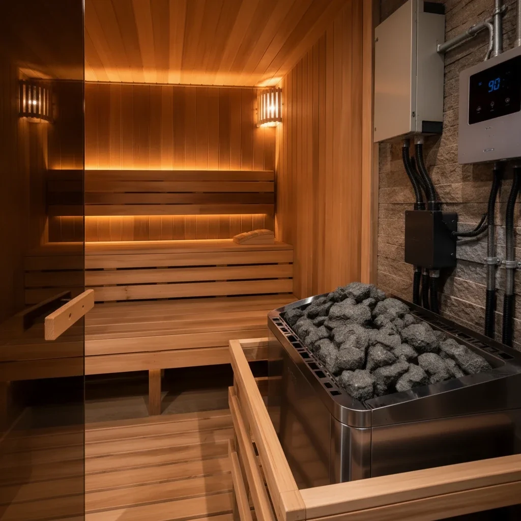 instalação de sauna a gas