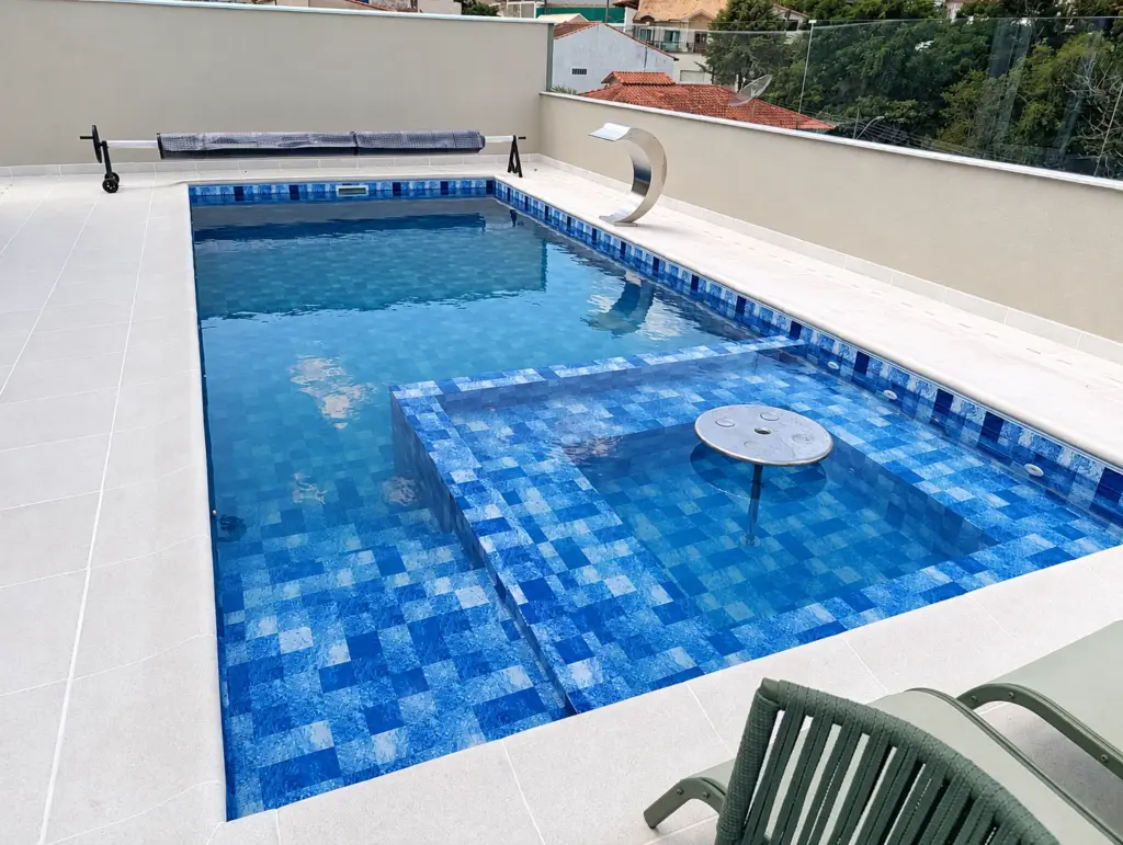 Construção de piscinas revestimento vinil