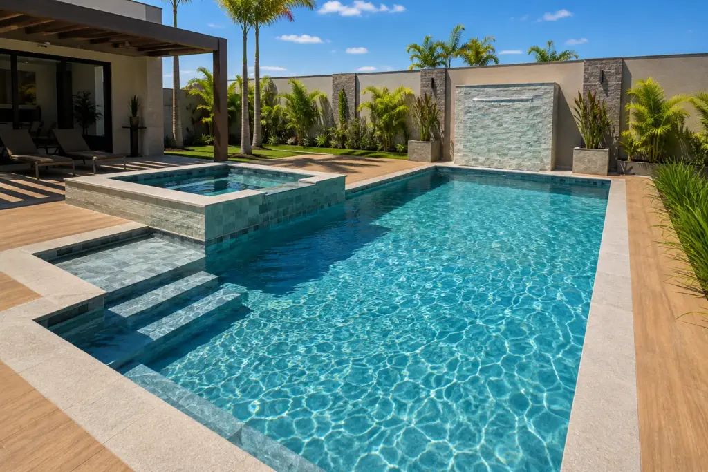 Construção de Piscinas em Alvenaria Mista ou Concreto Armado