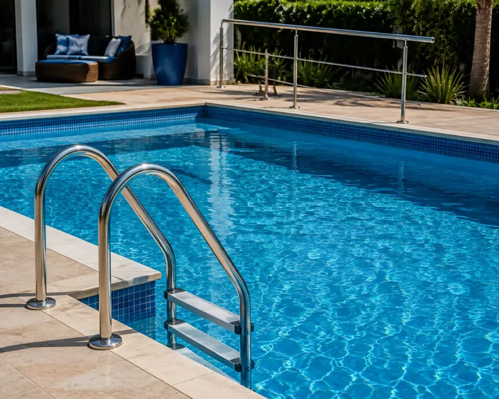 Instalação de Escadas e Corrimãos para Piscinas