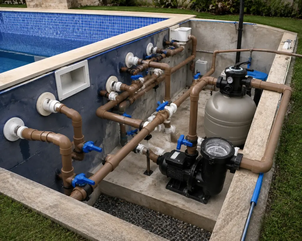 Instalação de Dispositivos Hidráulicos para Piscinas