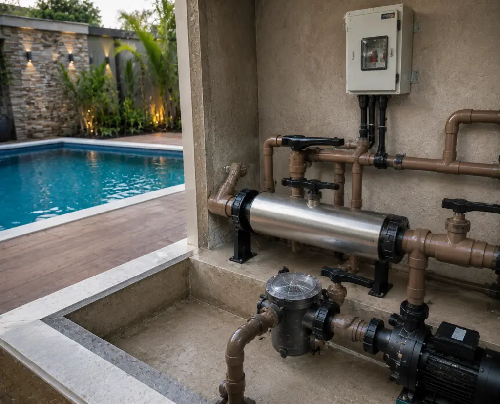 Instalação de Aquecimento Elétrico para Piscinas