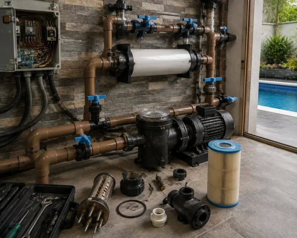 Substituição de Componentes para Aquecimento de Piscinas
