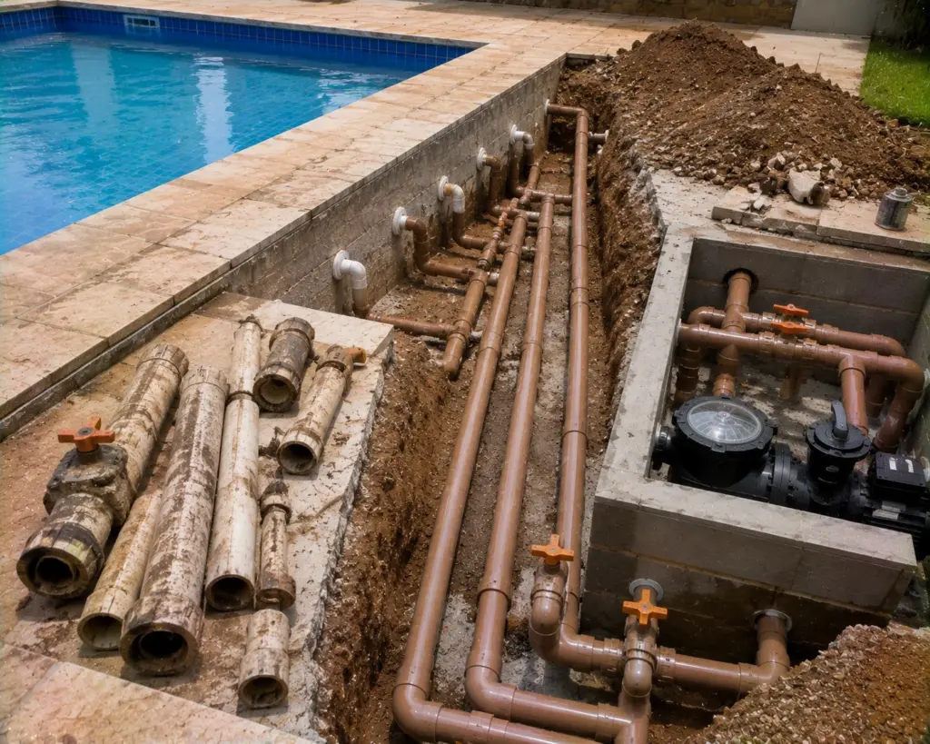 Troca de Tubulações Hidráulicas de Piscinas