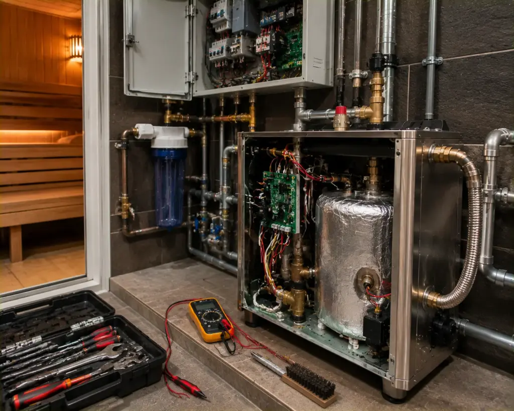 Manutenção de Geradores de Vapor para Sauna